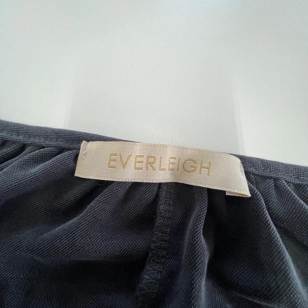 Everleigh Dress Women Medium Black Mini Tie Neck‎ Boho Chic
